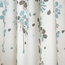 Kirkland's Home Curtains & Drapes-Blue Weeping Flower Curtain Panel Set, 95 In.