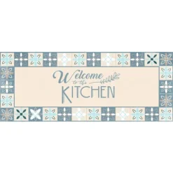 Kirkland's Home Kitchen & Floor Mats-Blue Welcome To The Kitchen Floor Mat, 24X60