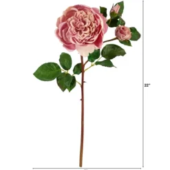 Kirkland's Home Stems & Bouquets-Blush Blooming Rose Stems, Set Of 6