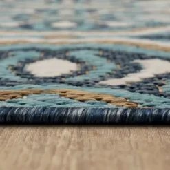 Kirkland's Home Outdoor Rugs-Boho Ikat Indoor/Outdoor Area Rug, 5X7