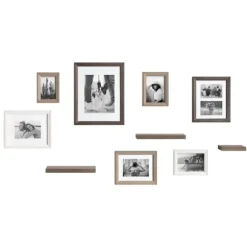 Kirkland's Home Gallery Wall Frames-Bordeaux 10-Pc. Gallery Wall Frame And Shelf Set