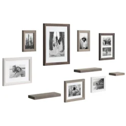 Kirkland's Home Gallery Wall Frames-Bordeaux 10-Pc. Gallery Wall Frame And Shelf Set