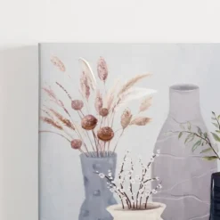 Kirkland's Home Canvas Art-Botanicals In Blue Vases Canvas Prints, Set Of 2