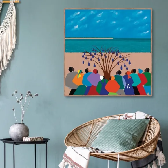 Kirkland's Home Framed Art-Bottle Tree Gullah Islands Framed Canvas Art Print