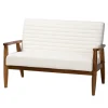 Kirkland's Home Sofas & Loveseats-Boucle & Wood Frame Loveseat