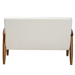 Kirkland's Home Sofas & Loveseats-Boucle & Wood Frame Loveseat