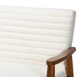 Kirkland's Home Sofas & Loveseats-Boucle & Wood Frame Loveseat