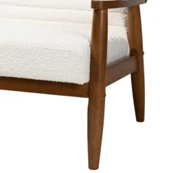 Kirkland's Home Sofas & Loveseats-Boucle & Wood Frame Loveseat