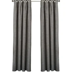 Kirkland's Home Curtains & Drapes-Box Pleated Single Curtain Panel, 84 In.