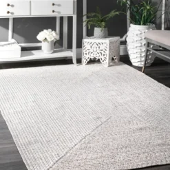 Kirkland's Home Outdoor Rugs-Braided Leah Indoor/Outdoor Area Rug, 5X8
