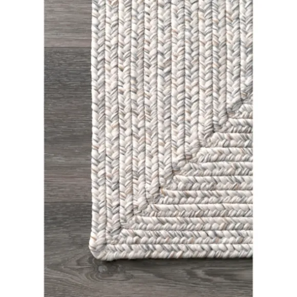 Kirkland's Home Outdoor Rugs-Braided Leah Indoor/Outdoor Area Rug, 5X8