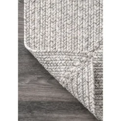 Kirkland's Home Outdoor Rugs-Braided Leah Indoor/Outdoor Area Rug, 5X8