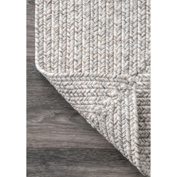 Kirkland's Home Outdoor Rugs-Braided Leah Indoor/Outdoor Area Rug, 5X8