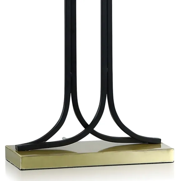 Kirkland's Home Table Lamps-Brass And Black Mid-Century Modern Table Lamp