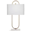 Kirkland's Home Table Lamps-Brass Open Oval Table Lamp