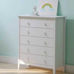 Kirkland's Home Dressers & Chests-Brazilian Pine Wood 5-Drawer Chest