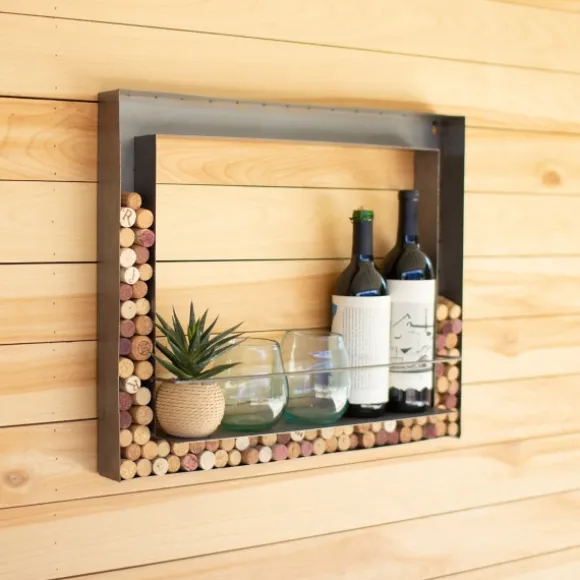 Kirkland's Home Wall Storage-Bronze Cork Holder Wall Frame