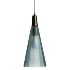Kirkland's Home Table Lamps-Bronze Glass Ombre Slim Taper Pendant Lamp