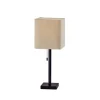 Kirkland's Home Table Lamps-Bronze Monochrome Square Table Lamp