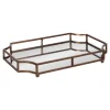 Kirkland's Home Decorative Trays-Bronze Scalloped Reflective Tray