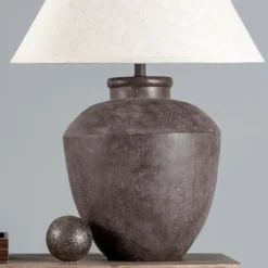 Kirkland's Home Table Lamps-Bronze Urn Resin Table Lamp