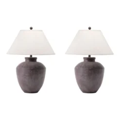 Kirkland's Home Table Lamps-Bronze Urn Resin Table Lamp