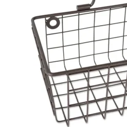 Kirkland's Home Wall Storage-Bronze Wall Hanging Wire Baskets, Set Of 2