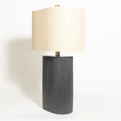 Kirkland's Home Table Lamps-Brooks Ribbed Table Lamp
