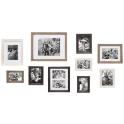 Kirkland's Home Gallery Wall Frames-Brown And Gray 10-Pc. Gallery Wall Frame Set