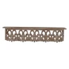 Kirkland's Home Shelves-Brown Carved Scroll Wooden Wall Shelf