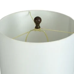 Kirkland's Home Table Lamps-Brown Curved Wood Table Lamp