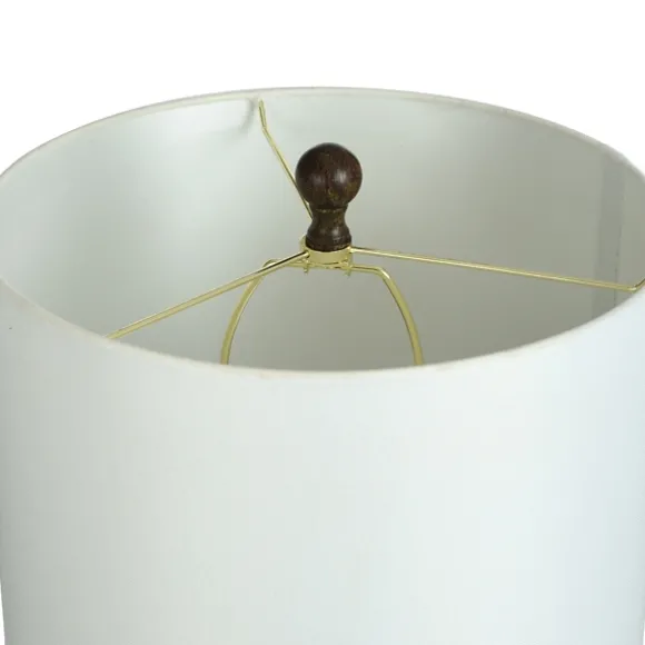 Kirkland's Home Table Lamps-Brown Curved Wood Table Lamp