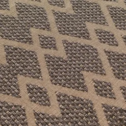 Kirkland's Home Outdoor Rugs-Brown Diamond Chevron Outdoor Area Rug, 7X9