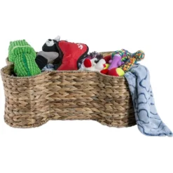 Kirkland's Home Baskets & Boxes-Brown Hyacinth Dog Bone Basket