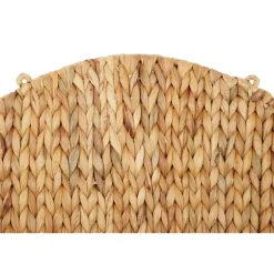 Kirkland's Home Shelves-Brown Sea Grass Woven Round Wall Shelf