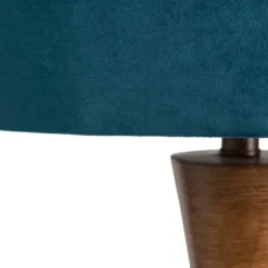 Kirkland's Home Table Lamps-Brown Tapered Base Velvet Shade Table Lamp