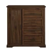 Kirkland's Home Dressers & Chests-Brown Wood Cabinet And 4-Drawer Wardrobe
