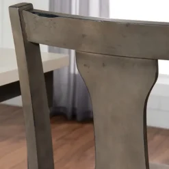 Kirkland's Home Dining Chairs-Brown Wood Upholstered Dining Chairs, Set Of 2