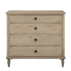 Kirkland's Home Dressers & Chests-Brushed Birch 4-Drawer Wooden Dresser