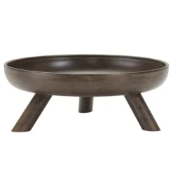 Kirkland's Home Decorative Bowls & Jars-Brushed Metal Tri-Pod Bowls, Set Of 2