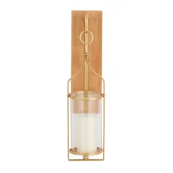 Kirkland's Home Sconces-Brushed Poplar Wood Sconce
