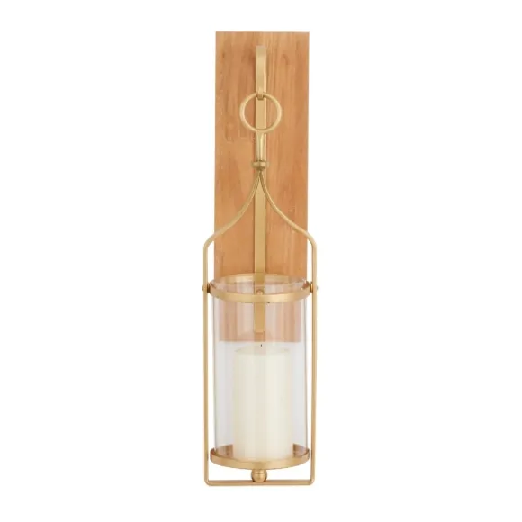 Kirkland's Home Sconces-Brushed Poplar Wood Sconce