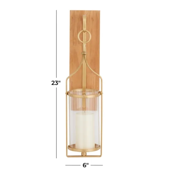 Kirkland's Home Sconces-Brushed Poplar Wood Sconce