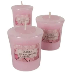 Kirkland's Home Candles-Bubbly Champagne Votive Candles, Set Of 8
