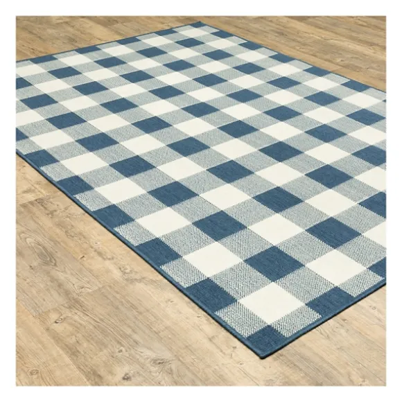 Kirkland's Home Outdoor Rugs-Buffalo Check Outdoor Accent Rug, 2X3