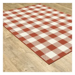Kirkland's Home Outdoor Rugs-Buffalo Check Outdoor Area Rug, 5X7