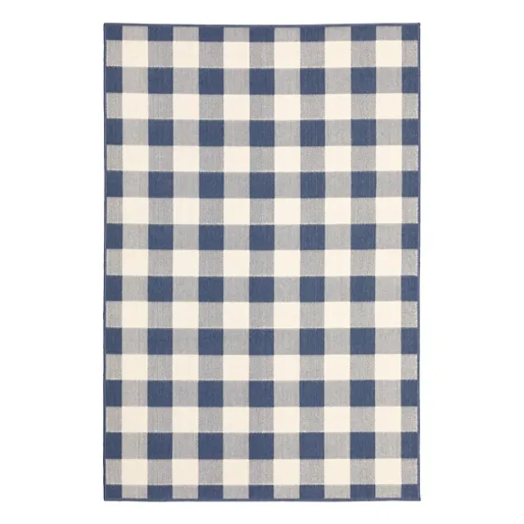 Kirkland's Home Outdoor Rugs-Buffalo Check Outdoor Area Rug, 6X9