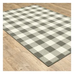 Kirkland's Home Outdoor Rugs-Buffalo Check Outdoor Area Rug, 8X13