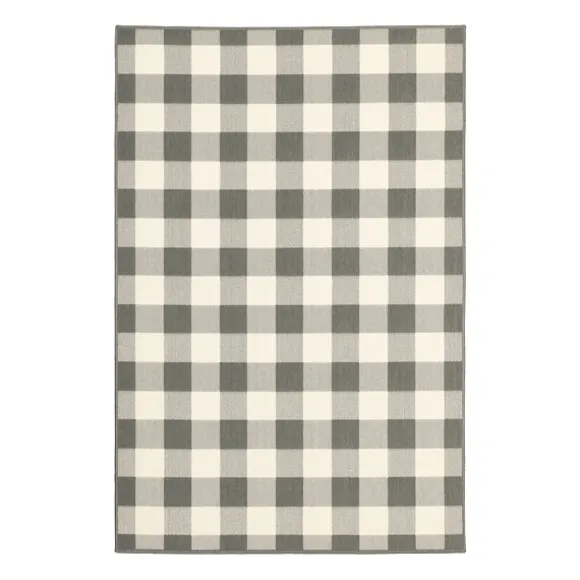 Kirkland's Home Outdoor Rugs-Buffalo Check Outdoor Area Rug, 7X10