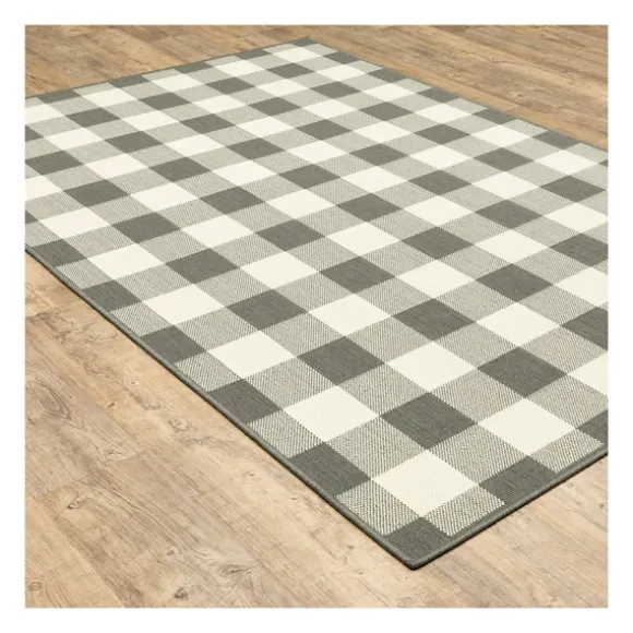 Kirkland's Home Outdoor Rugs-Buffalo Check Outdoor Area Rug, 7X10